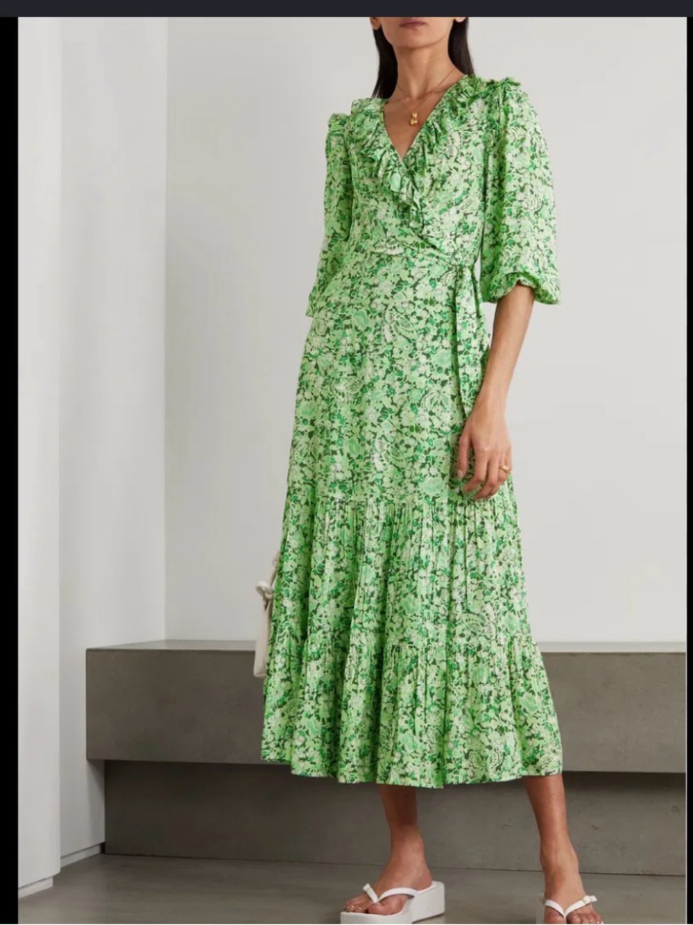 Rixo Frida Wrap Dress